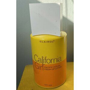 Vintage Clairol California Girl Pacific Ocean Fresh Up Lotion Glass Bottle 1968